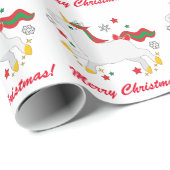 ユニコーンのメリークリスマス ラッピングペーパー (ロールコーナー)