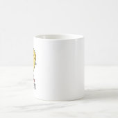 ユニコーンのユーモアあふれるコーンパン コーヒーマグカップ (中央)