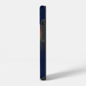 ユニコーンのレインボックス星が輝く iPhoneケース (左側面)