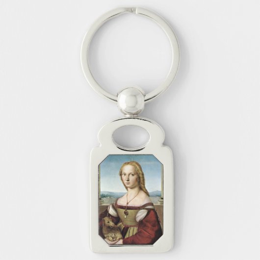 ユニコーンのレディ – Raphael - c1506 キーホルダー (正面)