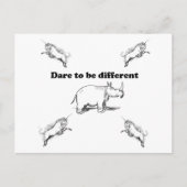 ユニコーンの中でRhinoは漫画であろうとする違う ポストカード (正面)