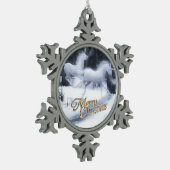 ユニコーンの伝説 スノーフレークピューターオーナメント (左)