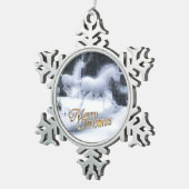 ユニコーンの伝説 スノーフレークピューターオーナメント (右)