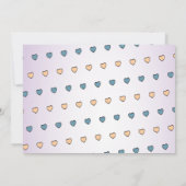 ユニコーンの写真の誕生日の招待状のデキセドリン錠 招待状 (裏面)