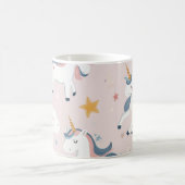ユニコーンの友達と コーヒーマグカップ (中央)
