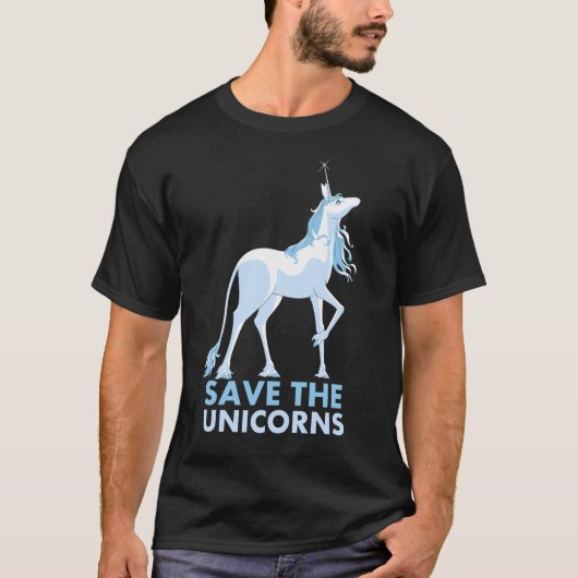 ユニコーンの友達を救え ギフト Tシャツ (正面)