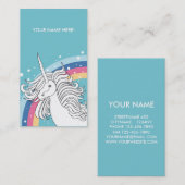 ユニコーンの名刺の青 名刺 (正面/裏面)