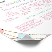 ユニコーンの名前のサイン誕生日パーティーとは ポスター (角)