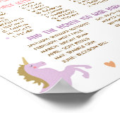 ユニコーンの名前の魔法の誕生日ゲーム ポスター (角)