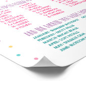 ユニコーンの名前は何？ 魔法の誕生日ゲーム ポスター (角)