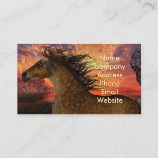 ユニコーンの夕日 名刺 (正面)