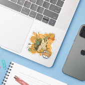 ユニコーンの夢のささやき、柴アストロ&ワイルドブロ シール (ノートパソコンとiPhone)