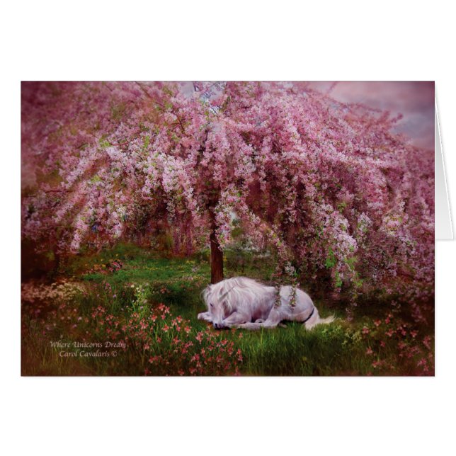 ユニコーンの夢のArtCard一方、 (正面横)