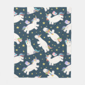 ユニコーンの夢 フリースブランケット (正面)