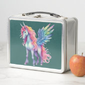 ユニコーンの夢:学校に戻る メタルランチボックス (インサイチュ)