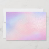 ユニコーンの女の子の誕生日招待状 招待状 (裏面)