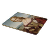 ユニコーンの女性のポートレート（ラファエル） カッティングボード (角)