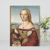 ユニコーンの女性のポートレート（ラファエル） カード (スタンド正面)