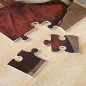 ユニコーンの女性のポートレート(ラファエル) ジグソーパズル (側面)