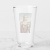 ユニコーンの女性のポートレート（ラファエル） タンブラーグラス (裏面)