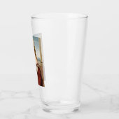 ユニコーンの女性のポートレート（ラファエル） タンブラーグラス (左)