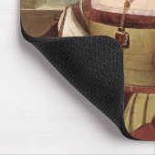 ユニコーンの女性のポートレート(ラファエル) マウスパッド (コーナー)