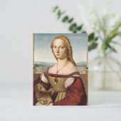 ユニコーンの女性 ポストカード (スタンド正面)