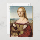 ユニコーンの女性 ポストカード (正面/裏面)