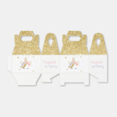 ユニコーンの好意ボックス、誕生日パーティーの装飾 フェイバーボックス (折り畳みなし)