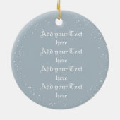 ユニコーンの妖精の魔法のクリスマスのオーナメント セラミックオーナメント (裏面)