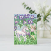 ユニコーンの妖精 ポストカード (スタンド正面)