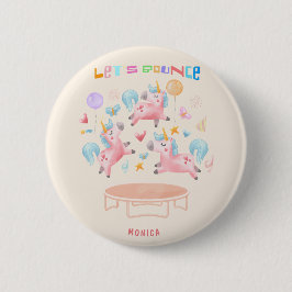 ユニコーンの子どもたちを跳ね返そう 缶バッジ