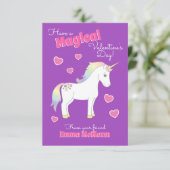 ユニコーンの子ども教室バレンタインカード サンキューカード (スタンド正面)