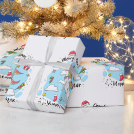 ユニコーンの子ども – クリスマスかわいい ラッピングペーパー