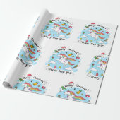 ユニコーンの子ども – クリスマスかわいい ラッピングペーパー (アンロールド)