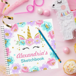 ユニコーンの子供向け誕生日パーティーのお土産 ノートブック