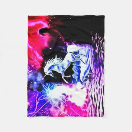 ユニコーンの宇宙フリースブランケット フリースブランケット