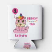 ユニコーンの少女の誕生日 缶クーラー (裏面)