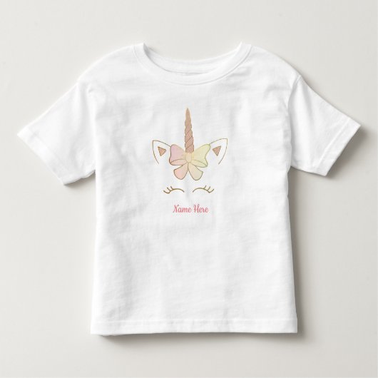 ユニコーンの幼児のワイシャツ トドラーTシャツ (正面)