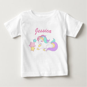 ユニコーンの幼児のTシャツ ベビーTシャツ