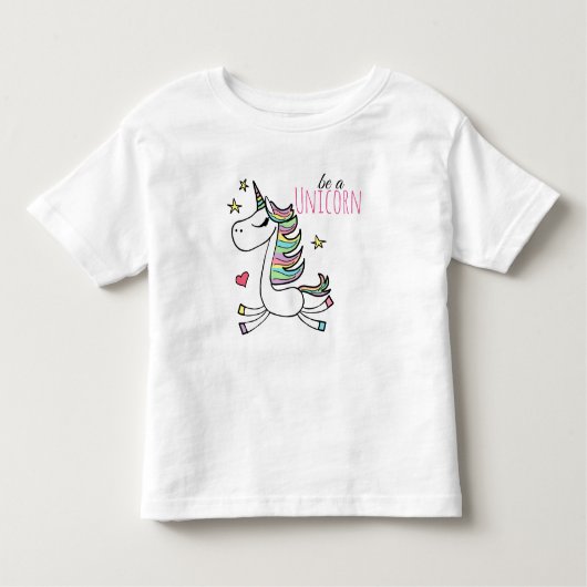 ユニコーンの幼児Tシャツである トドラーTシャツ (正面)