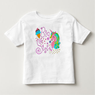 ユニコーンの幼児Tシャツ「お姉さん」 トドラーTシャツ