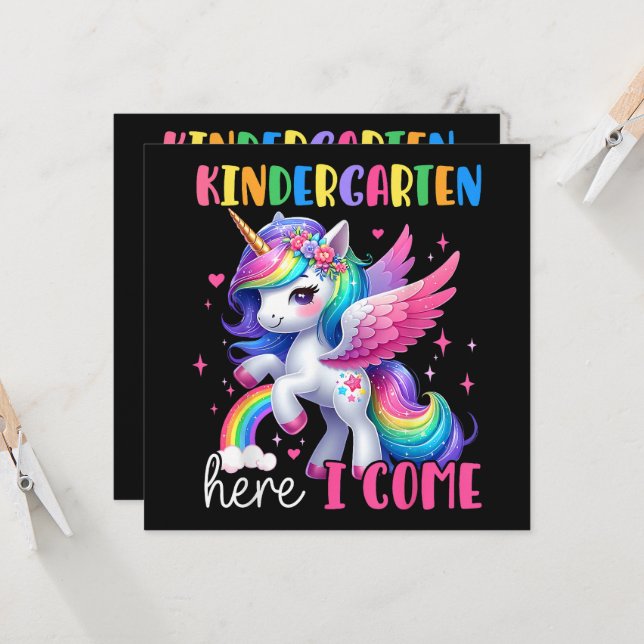ユニコーンの幼稚園デビュー バックトゥスクール (正面/裏面インサイチュ)