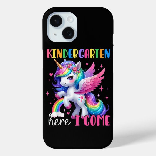 ユニコーンの幼稚園デビュー バックトゥスクール Case-Mate iPhoneケース (裏面)