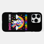  ユニコーンの幼稚園デビュー バックトゥスクール iPhoneケース (裏面横)
