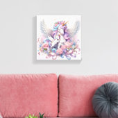 ユニコーンの引き伸ばしキャンバス印刷 キャンバスプリント (インサイチュ (リビング))