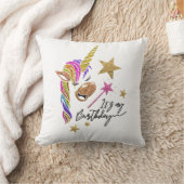 ユニコーンの恋人それは私の誕生日のおもしろいでかわいいギフトです クッション (ブランケット)
