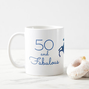 ユニコーンの恋人50およびすばらしい誕生日 コーヒーマグカップ