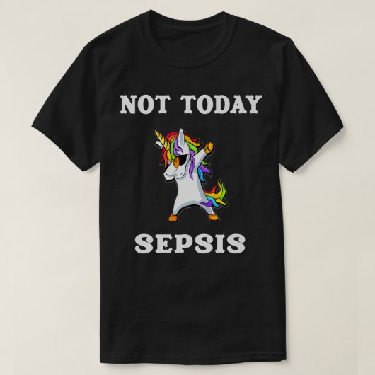 ユニコーンの戦闘士を打ちのめす敗血 Tシャツ (デザイン正面)