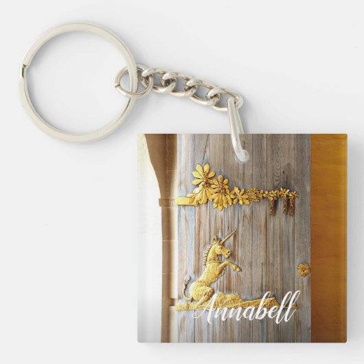 ユニコーンの扉 – ホロイロド キーホルダー (正面)